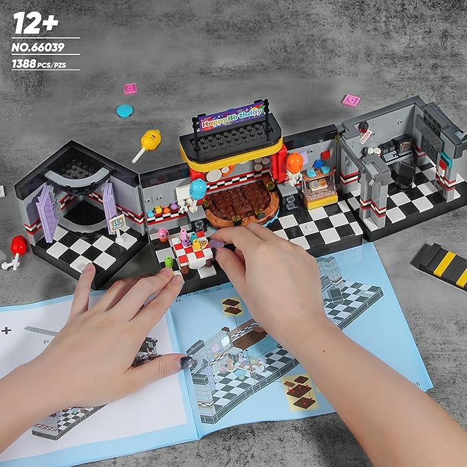 Security Room Building Block Toy for Boys Age 12+ Security Room Building Set Game Toys Merch Suitable for Halloween Birthday Gift 1388Pcs