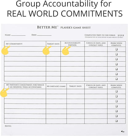 Better Me Self-Improvement Board Game - Fun &amp Connection for Couples Friends and Family Game Night Relationship Date Night Ideas Counseling and Group Therapy Goal Setting &amp Accountability