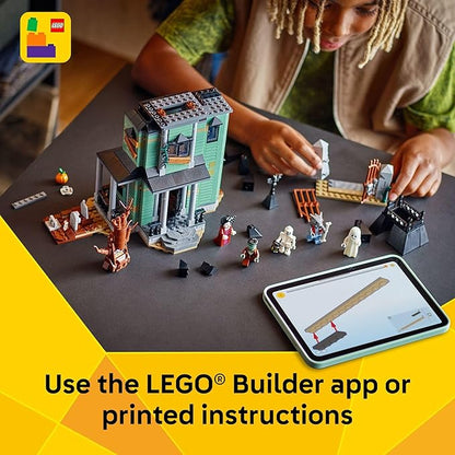LEGO Creator 3 in 1 Haunted Mansion Building Toy for Kids - Halloween Building Blocks &amp Learning Toy for Girls &amp Boys Ages 9+ - Build a Haunted House Train or Ship - Gift for Birthdays - 31