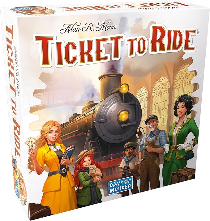 Asmodee Ticket to Ride Board Game (2025 Refresh) - A Cross-Country Train Adventure for Friends and Family Strategy Game for Kids &amp Adults Ages 8+ 2-5 Players 30-60 Minute Playtime