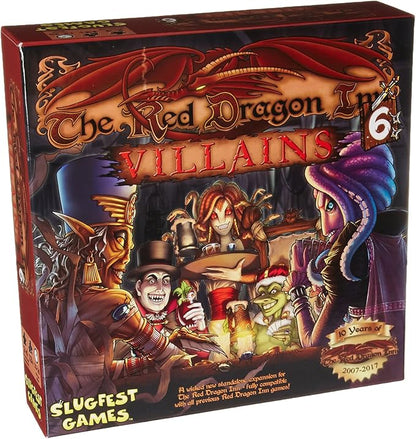Slugfest Games: The Red Dragon Inn 6: Villains Strategy Boxed Board Game For 2 to 4 Players 30 to 60 Minute Play Time Ages 12 &amp Up