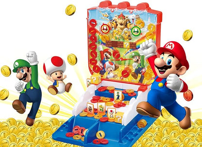 EPOCH Games Super Mario Lucky Coin Game - Tabletop Skill and Action Game for 1-2 Players - Collect Coins Win Prizes and Have Fun!