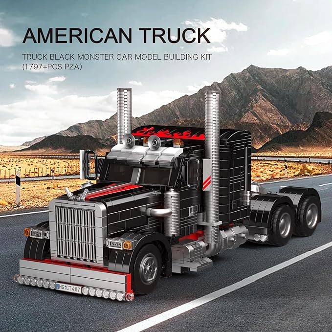 Mould King 10037 Heavy-Duty Tow Truck Building Toy Set MOC Road Trailers Building Toys Technology Wreckers Toy for Adult 14+ (1797 Pieces)