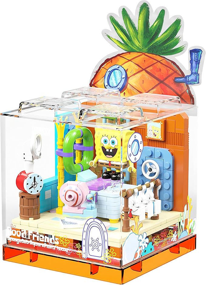 Exquisite Toy Building Block Box Set Series Pineapple House Building Blocks Birthday Gifts for Boys and Girl with Themed Characters for 14+ Teenagers &amp Adults