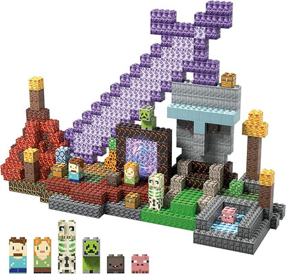 JIMI Building Blocks Set Premium Interlocking Blocks with Characters &amp Vivid Scenes - Creative Construction Toy for Kids 6+ &amp Builders STEM Learning Toy