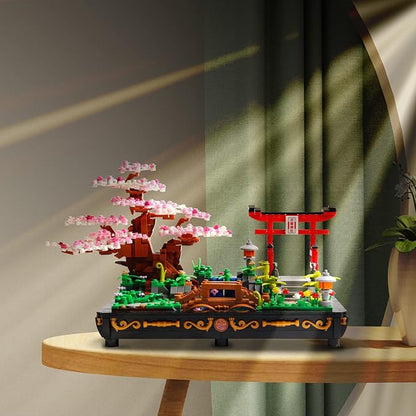 Cherry Blossom Meaningful Bonsai Tree Building SetsJapanese Style Sakura Tree Mini Building Blocks(1286 PCS)Enjoy Your Own Beautiful Display Show Present for Kids and Adults