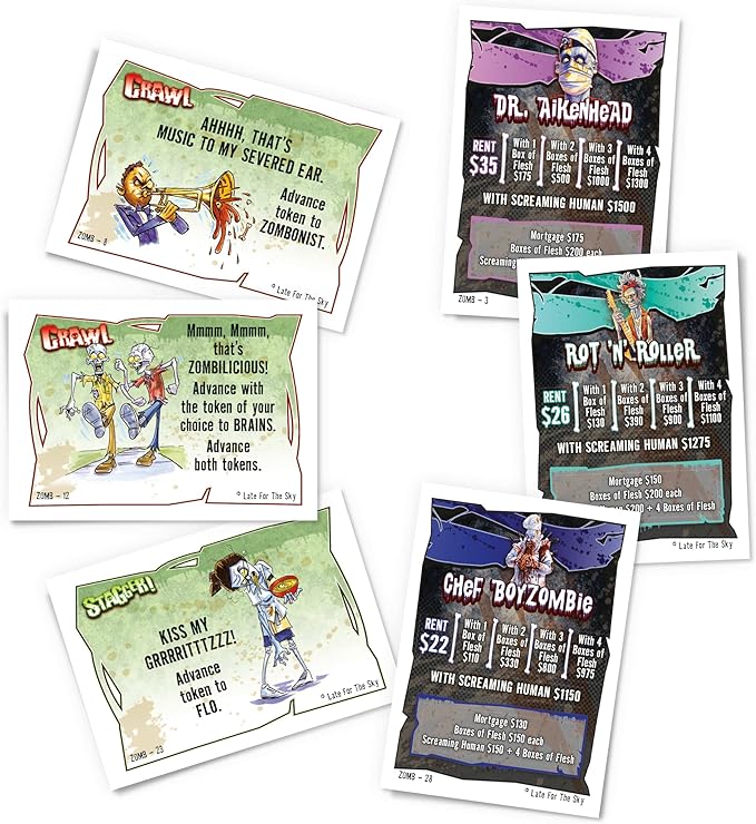 Zombie-Opoly Board Game