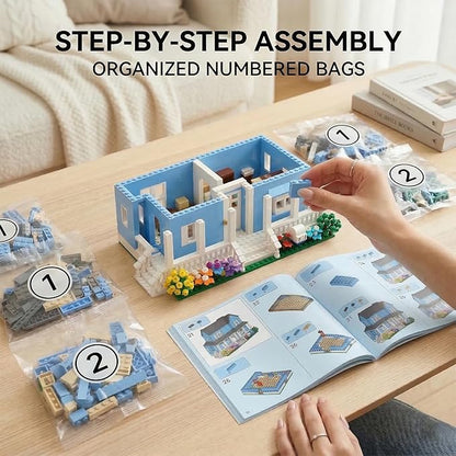 Gilmore House Building Set Compatible with Lego for GirlsArchitecture Building House Kit for Women DecorGirls Christmas Birthday Gifts 1559 pcs
