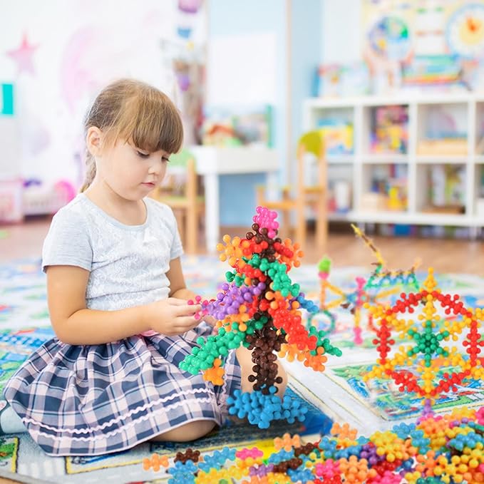 TOMYOU 300 Pcs Building Blocks Kids STEM Toys Educational Sets Interlocking Plastic for Preschool Boys and Girls Aged 3+ Safe Material Creativity