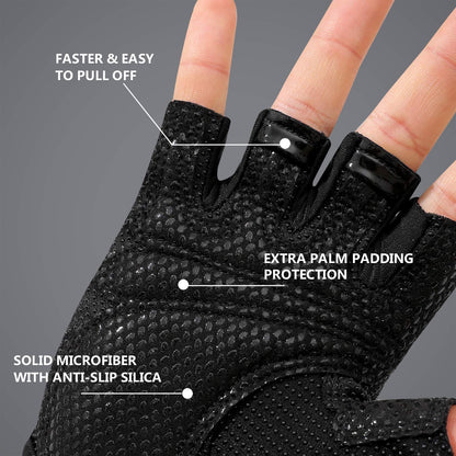 ZEROFIRE Workout Gloves for Women Men - Weight Lifting Gloves with Full Palm Protection & Extra Grip for Women Gym, Weightlifting, Weight Lift, Rowing, Exercise, Sport, Cycling