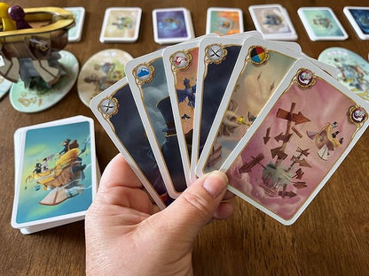 Blam! Celestia | Push-Your-Luck Adventure &amp Strategy Board Game | Fly The Airship Brave Perils &amp Collect Treasures | Award Winning Family Games for Kids and Adults | 1-6 Players | Ages 8+ | 3