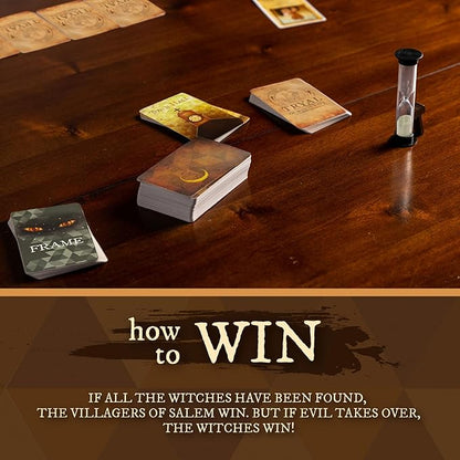 Facade Dark Cites Series Board Game of Strategy Deceit and Luck - Card Game for Teens Adults and Family - Salem 1692