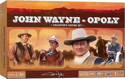 MasterPieces Opoly Board Games - John Wayne Opoly - Officially Licensed Board Games For Adults Kids &amp Family