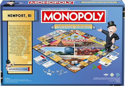 Monopoly Board Game Newport Edition: 2-6 Players Family Board Games for Kids and Adults Board Games for Kids 8 and up for Kids and Adults Ideal for Game Night