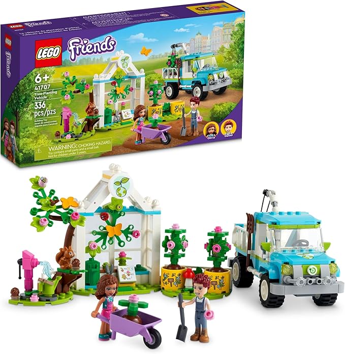 LEGO Friends Tree-Planting Vehicle 41707 Building Toy Set for Kids Girls and Boys Ages 6+ (336 Pieces)