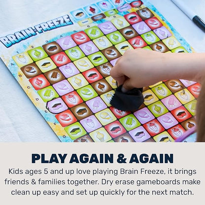 Brain Freeze™ Board Game – Fun Memory Game for Kids &amp Families Educational Toys &amp Learning Game Logic &amp Deduction Challenge Ages 5+