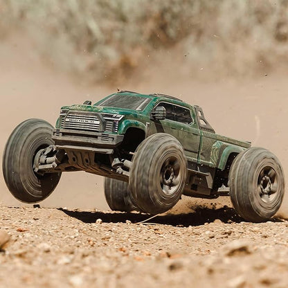 ARRMARC Truck 1/10 Big Rock 4X4 223S BLX BRUSHLESS Street Truck RTR (Batteries and Charger Not Included) with DSC (Green) ARA4312V4T2