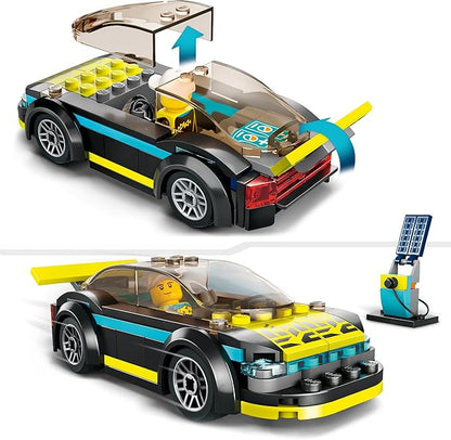 Lego 60383 City Electric Sports Car Toy for 5 Plus Years Old Boys and Girls Race Car for Kids Set with Racing Driver Minifigure Building Toys