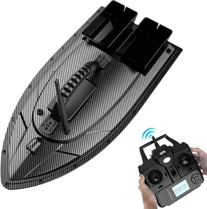 Zunate RC Fishing Bait Boat with for Pools and Lakes 1.5Kg Loading 500M Remote Control Fishing Boat Double Motor Dual Bait Automatic  Auto Return