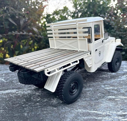 WPL C44 RC Rock Crawler RC Truck 4x4 1/16 Scale Remote Control Crawler Pickup Off Road All Terrain RTR with Proportional Control 370 Motor Upgraded Chassis Hobby Model for Adult