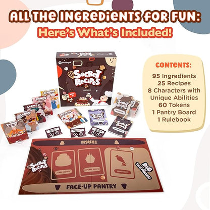 ThinkPsych Secret Recipes - The Sneaky Baking Game for The Whole Family - 2-5 Players - Family Board Games for Kids and Adults - Ages 9+