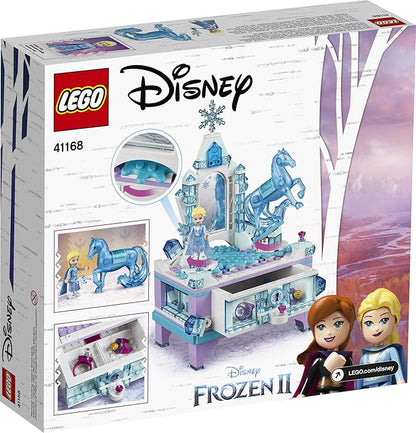LEGO Disney Frozen 2 Elsa's Jewelry Box Creation Building Toy 41168 Make a Jewelry Storage Box with Lockable Drawer &amp Mirror Collectible Disney Gift Idea with Princess Elsa Mini-Doll and Nokk Fig