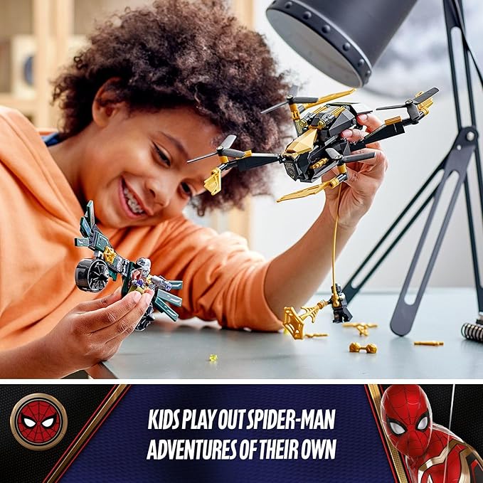 LEGO Marvel Spider-Man’s Drone Duel 76195 Building Kit (198 Pieces)