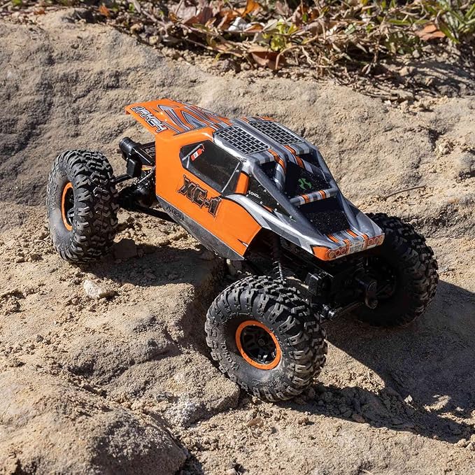 Axial RC Truck 1/24 AX24 XC-1 4WS Crawler Brushed RTR (Includes Everything Needed No Other purchases Required) Orange AXI00003T2