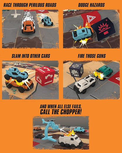 Restoration Games Thunder Road Vendetta - Racing and Strategy Board Game for Adults - Post-Apocalyptic Demolition Derby Racing Game - 2-4 Players - 30-75 Min Playtime - Ages 10+
