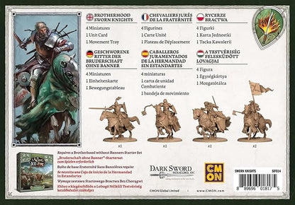 A Song of Ice and Fire Tabletop Miniatures Game Brotherhood Sworn Knights Starter Set - Strategy Game for Adults Ages 14+ 2+ Players 45-60 Minute Playtime Made by CMON