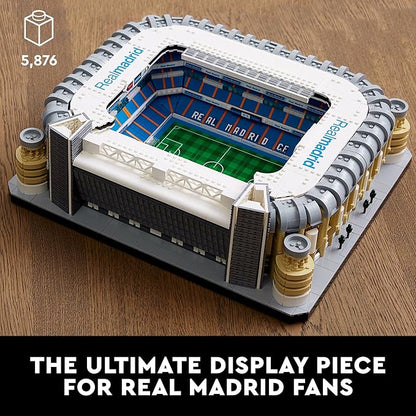 LEGO Icons Real Madrid Santiago Bernabéu Stadium 10299 Building Set - Soccer Field and Model Building Kit for Adults Home and Office Collectible Decor Piece Great Gift Idea for Sports Fans