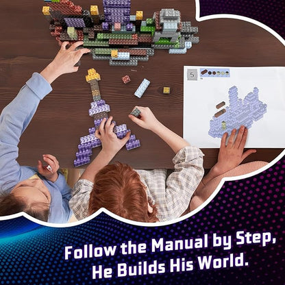 JIMI Building Blocks Set Premium Interlocking Blocks with Characters &amp Vivid Scenes - Creative Construction Toy for Kids 6+ &amp Builders STEM Learning Toy
