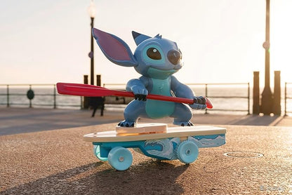 Jada Radio Control Stitch with Surfboard - 2.4 GHz - Straight Forward and Reverse Curve - 1 Channel - Integrated Figure - for Children from 3 Years - 25 cm - (253074009)