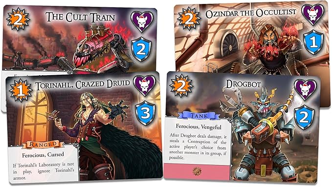 SlugFest Games: Battle for Greyport: Chaos in Copperforge Expansion - Cooperative Deckbuilding Game in The Red Dragon Inn World Ages 13+ 2-5 Players