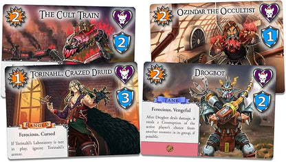 SlugFest Games: Battle for Greyport: Chaos in Copperforge Expansion - Cooperative Deckbuilding Game in The Red Dragon Inn World Ages 13+ 2-5 Players
