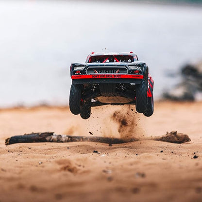 ARRMA RC Truck 1/7 Mojave 6S V2 4WD BLX Desert Truck with Spektrum Firma (Ready-to-Run) Red/Black ARA7604V2T2