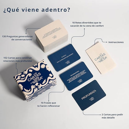 – Spanish Edition - 152 Table Topics Conversation Cards for Meaningful Connections | Perfect for Friends Families &amp Couples | Great for All Occasions