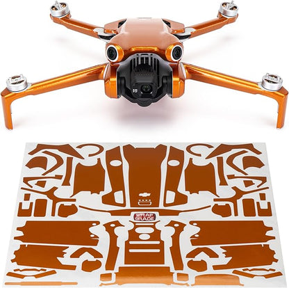 WRAPGRADE Skin Stickers Compatible with DJI Mini 4 Pro | Full Wrap (Butterfly Copper)