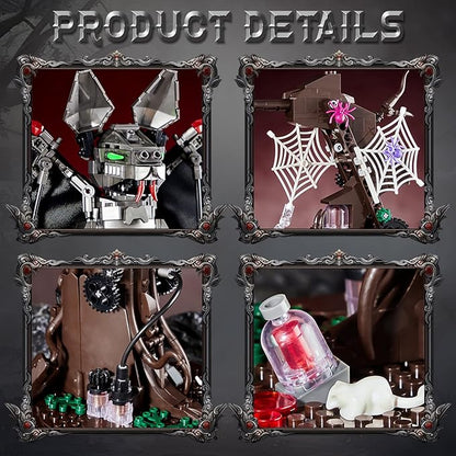 Ideas Bat Animal Building Set MOC Creative Bat Bird Model Kit Standing and Handstand Collectible Home Office Decor Toy Gift for Teens Adults 14+ (839PCS)