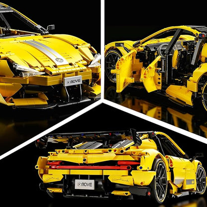 PIKARO Sports Race Car Building Set for Adults &amp Boys 2143 Pieces 1:10 MOC Collectible Model Car Kit for Display Racing DIY Kit Toy Set Birthday Gift for Kids Teens Ages 8-14 12-16