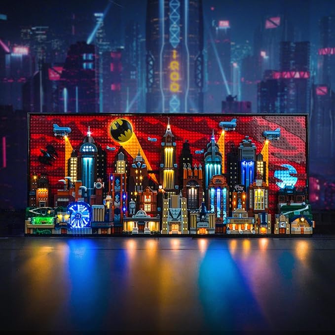 Upgraded Led Light Kit for Lego The Animated Series Gotham City Building Set Compatible with Lego 76271 Best Gifts for Adults (Model Not Included)