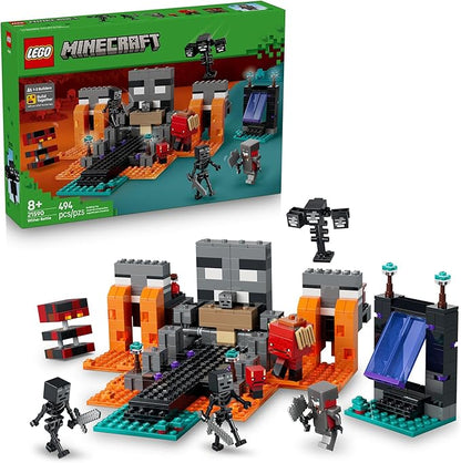 LEGO Minecraft Wither Battle Building &amp Pretend Play Toy for Boys &amp Girls - Video Game Playset &amp Toy Figures for Kids Ages 8+ - W/Crimson Warrior Minifigure &amp More - Gift Idea for Bir