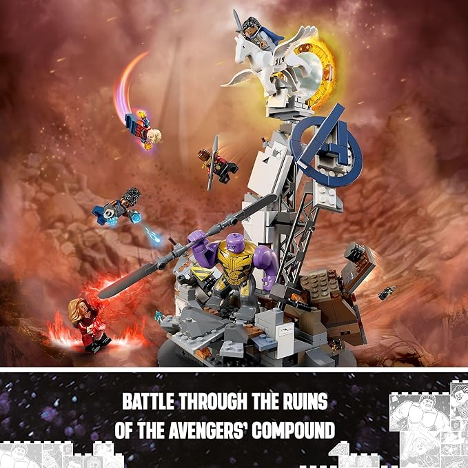LEGO Marvel Endgame Final Battle 76266 Avengers Model for Build and Display Collectible Playset with 6 Minifigures Including Captain Marvel Idea for Teen Boys Girls and Marvel Fans