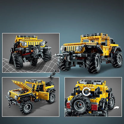 LEGO Technic Jeep Wrangler 4x4 Toy Car 42122 Model Building Kit - All Terrain Off Roader SUV Set Authentic and Functional Design STEM Birthday Gift Idea for Kids Boys and Girls Ages 9+
