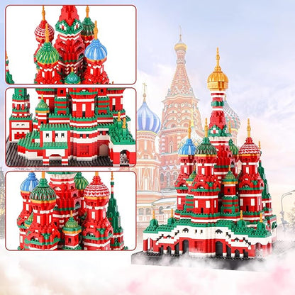Building Block Set Saint Basil's Cathedral Architecture Model Micro Mini Blocks Educational Mini Blocks 4300 PCS