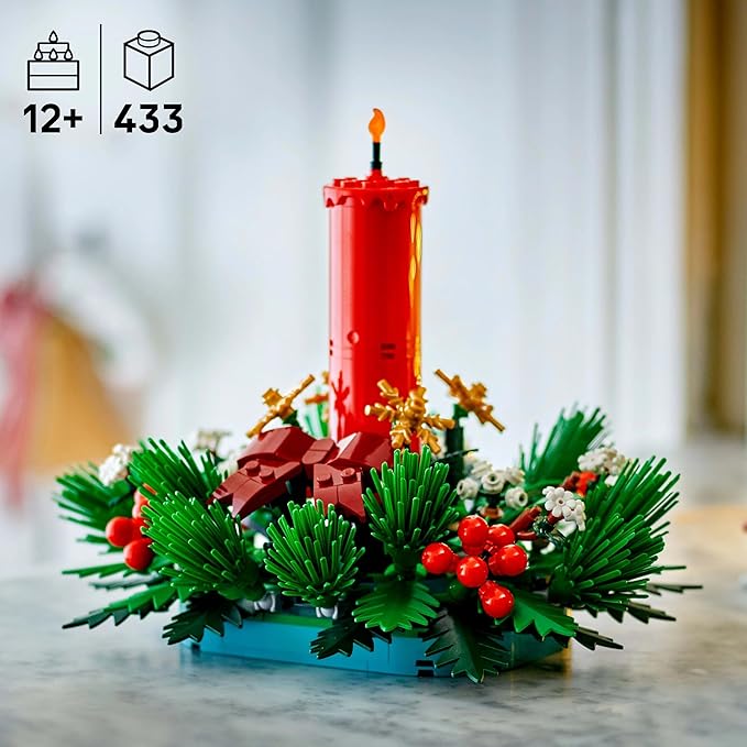 Lego 40743 Christmas Table Decoration Toy Birthday Present Blocks Girls Boys Children 12 13 14 Years Old Elementary School Mom Father Painting Art