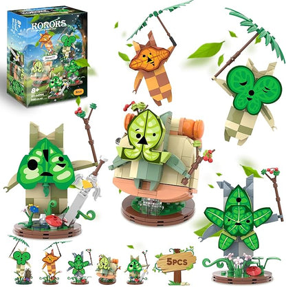 Koroks Building Set 5 Characters Building Block Sets for BOTW Fans Cute Game Merch Action Figures Great Toys Gifts for Fans Kids Adults