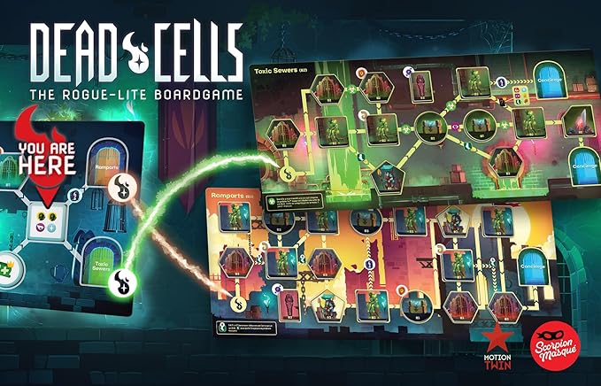 Dead Cells: The Board Game | Official Licensed Version | Cooperative Deck Building Game for Teens &amp Adults | Defeat the Infected &amp Defy the King | Rogue-Lite Gaming Experience | 1-4 Players |