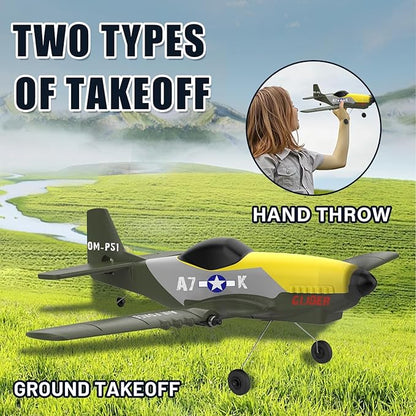 RC Plane3 Channel RC Jet Plane with 2.4GHz Remote Control 6-Axis Gyro Drone for Kids 8-12 &amp Adults Beginner-Friendly Outdoor Remote Control Airplane Rechargeable Battery Easy to Fly