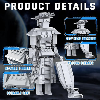 Mega Maid Spaceball I Creative Building Set with Mini Eagle 5 Space Movie Car Robot Model Building Kit Christmas Birthday Toy Gift for Fans Teens Kids 8+